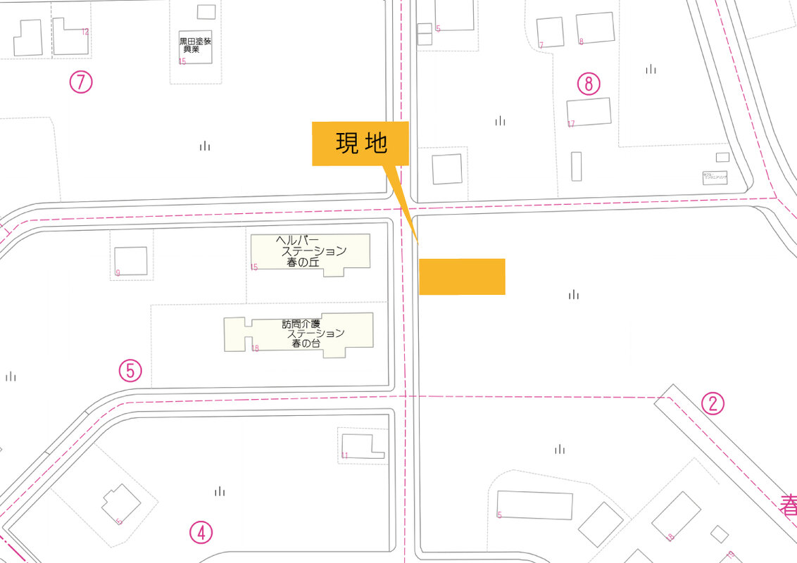附近詳細地図（原野）
