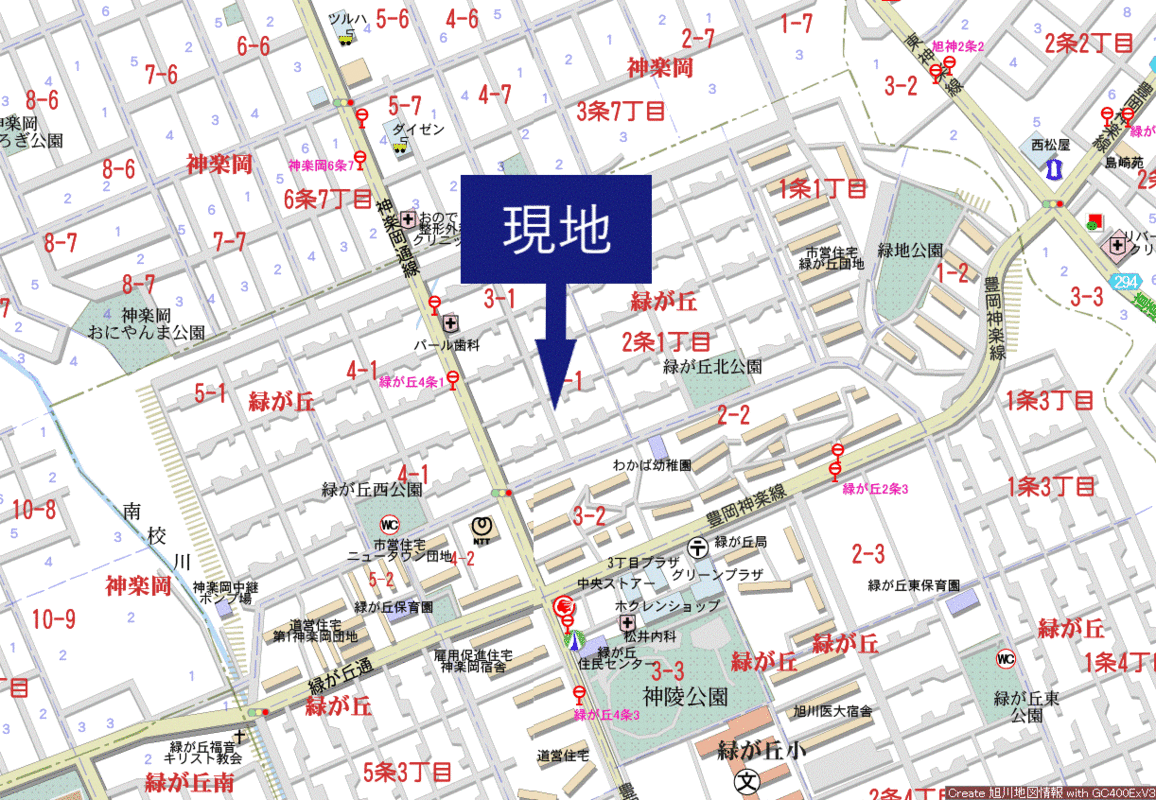 付近詳細地図