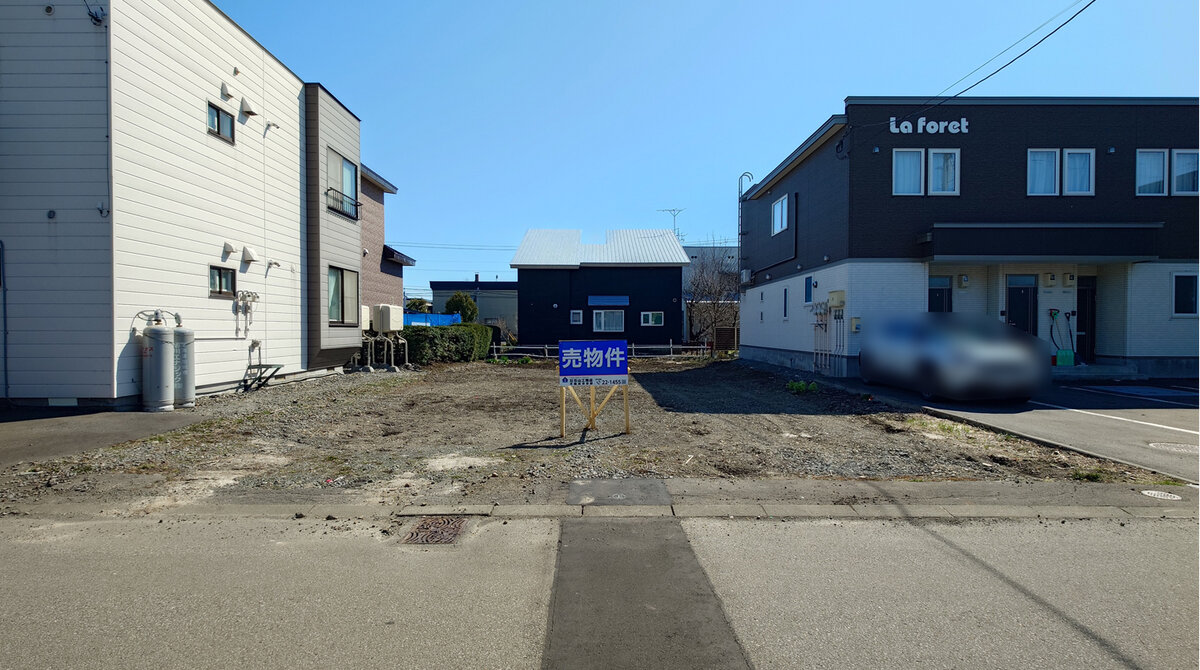 現地　間口10.636ｍ