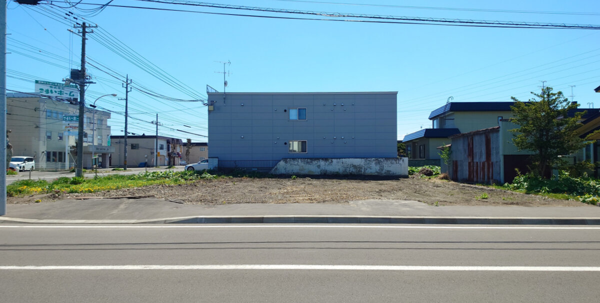 角地・隅切り5.00ｍ　間口23.477ｍ～23.478ｍ
