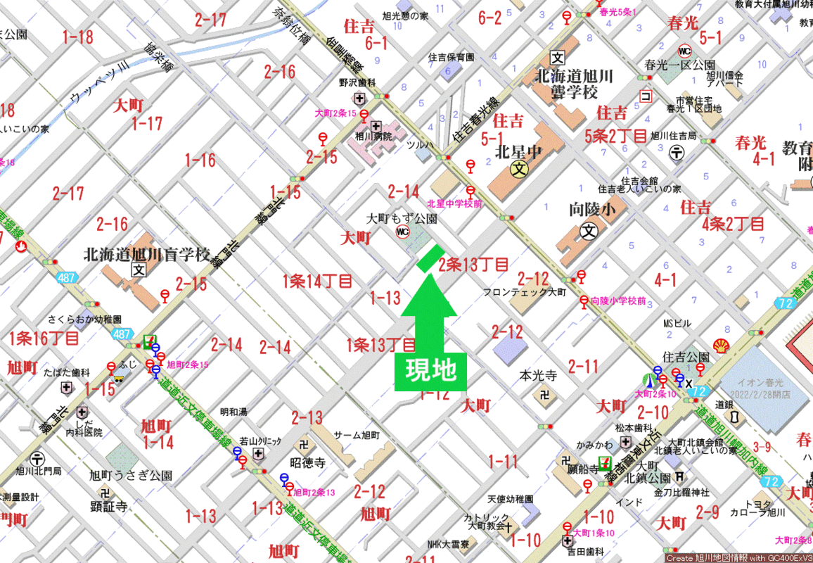 付近詳細地図