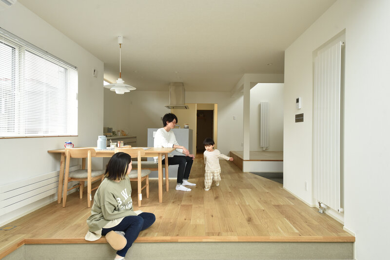 【モデルハウス】ﾖｺﾅｶﾞ･ﾉｲｴ～家族それぞれに心地よい空間のある家【studio.I】