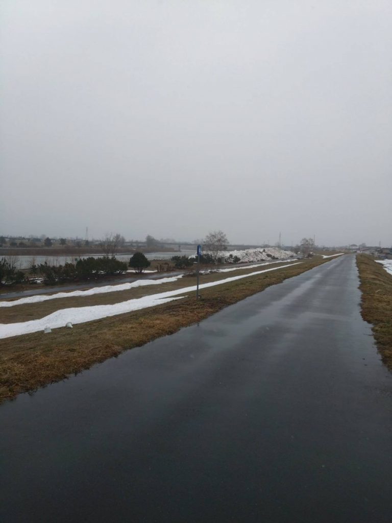石狩川河川敷のいつものコース